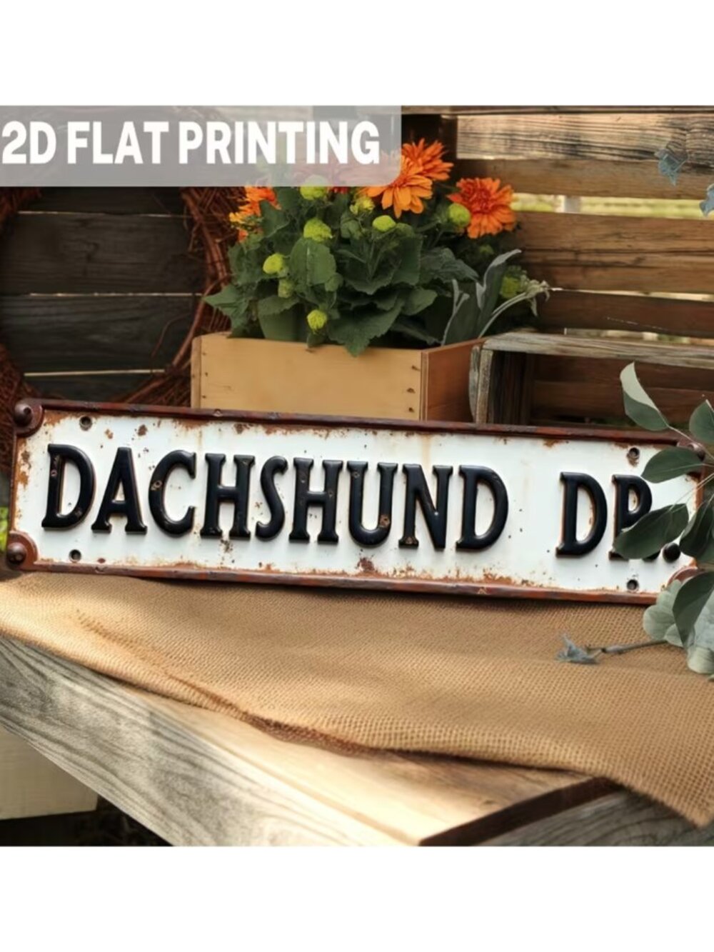 Dachshund Dr. Metal Street Sign Pet Lover Gifts Weiner Dog Doxie Hot Dog Flat 2D